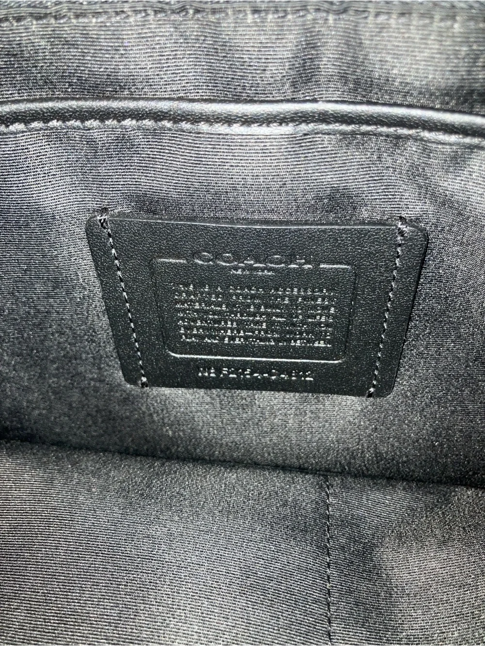 Coach purse , dark gray , top zip with shoulder strap , like new